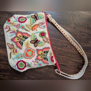 America & Beyond Embroidered Crossbody Bag